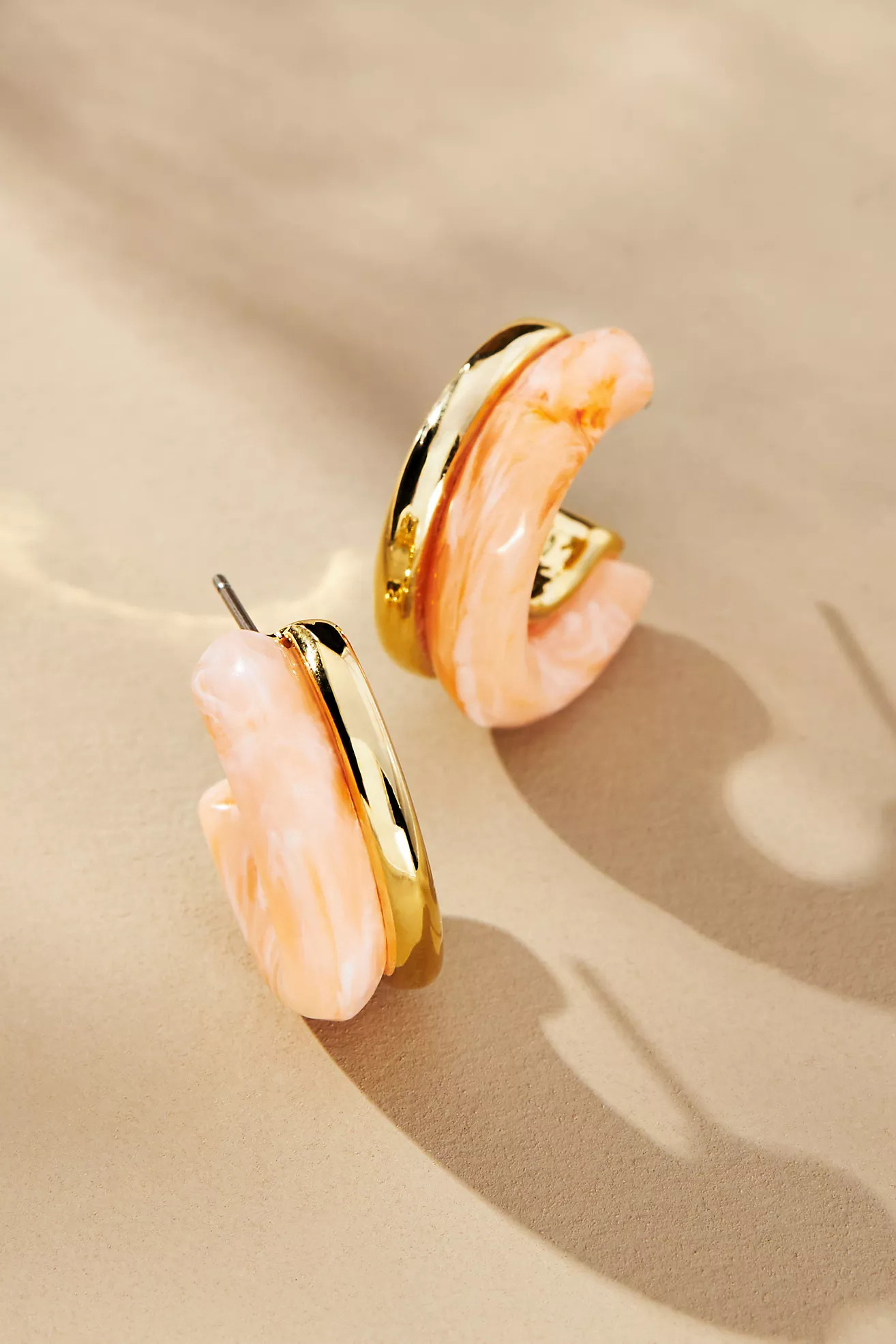 Sunset Resin Open Hoop Earrings | Anthropologie (US)