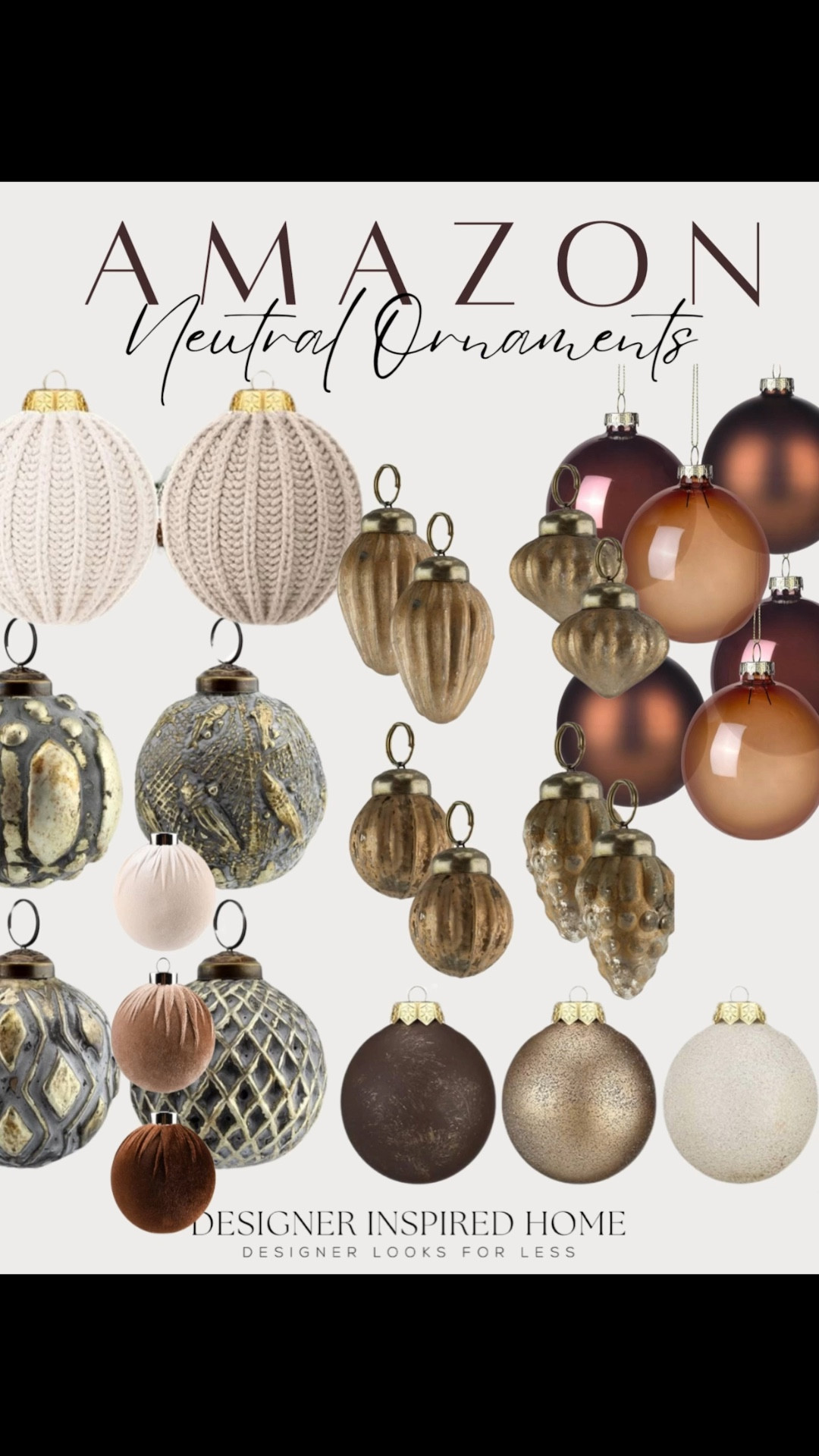 Amazon neutral home ornaments!!

#LTKHome #LTKFindsUnder50 #LTKSeasonal