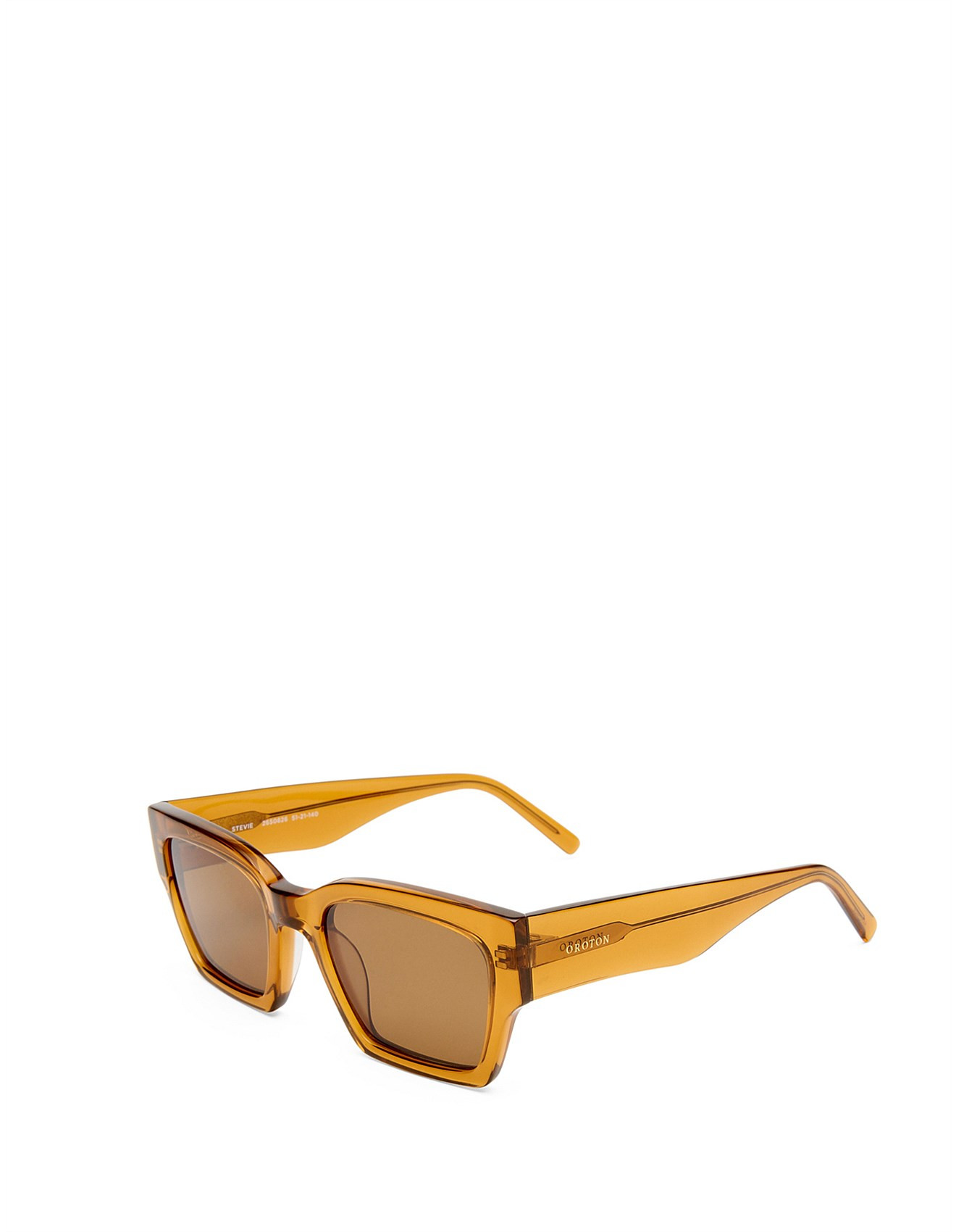Oroton Stevie Caramel Square Sunglasses | David Jones | David Jones (Australia & New Zealand)