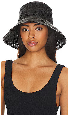 Hat Attack Chic Crochet Bucket Hat in Black from Revolve.com | Revolve Clothing (Global)