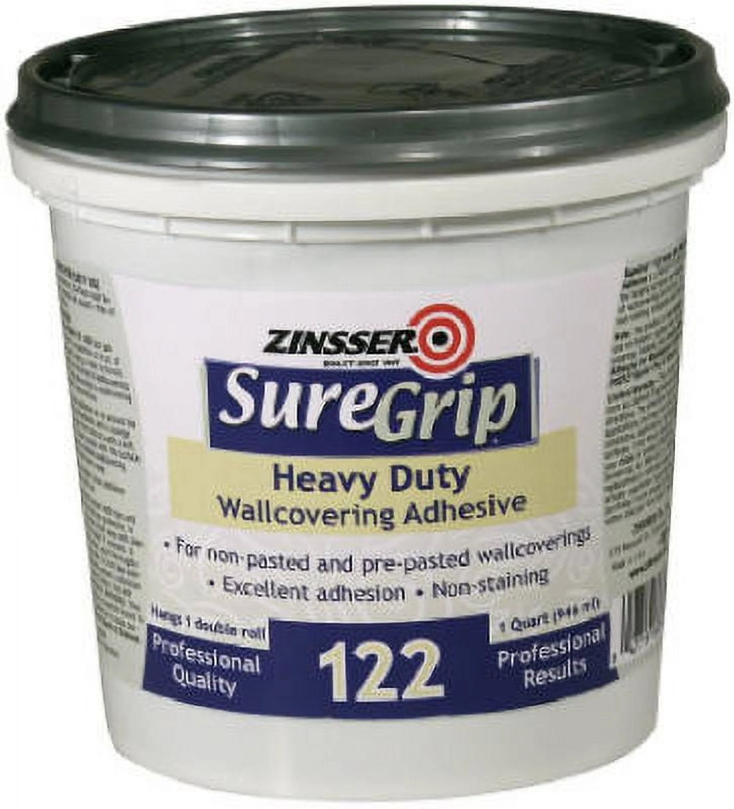 1PK Zinsser 69384 Sure Grip 122 Heavy Duty Wall Covering Paste, Quart | Walmart (US)