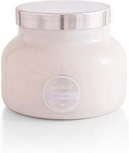 Capri Blue Scented Candle - Cotton Wick - Luxury Aromatherapy Candle - 19 Oz - Volcano - White | Amazon (US)