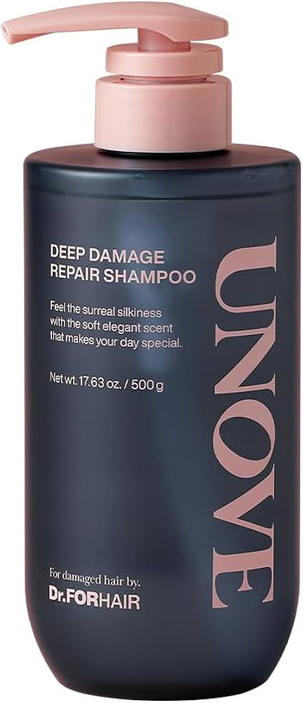 DR.FORHAIR UNOVE Deep Damage Repair Shampoo 500ml/16.91fl.oz | Tangle Free Smoothness | 35 Protei... | Amazon (US)