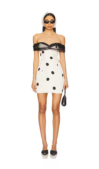 Dorothy Dot Mini Dress in Cream | Revolve Clothing (Global)