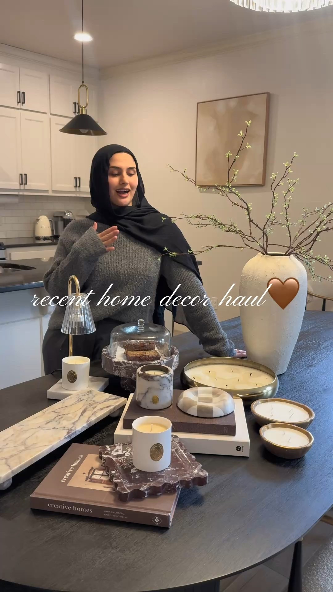 Recent home decor finds! All items are linked below, and if it’s not detail, details are written here:

White candles: from Nabela Noor home
Marble candle holder/candle: from Lauren Elizabeth home 
Tree branch stems: hobby lobby scew # is  6649131 

#LTKHome #LTKSeasonal #LTKOver40