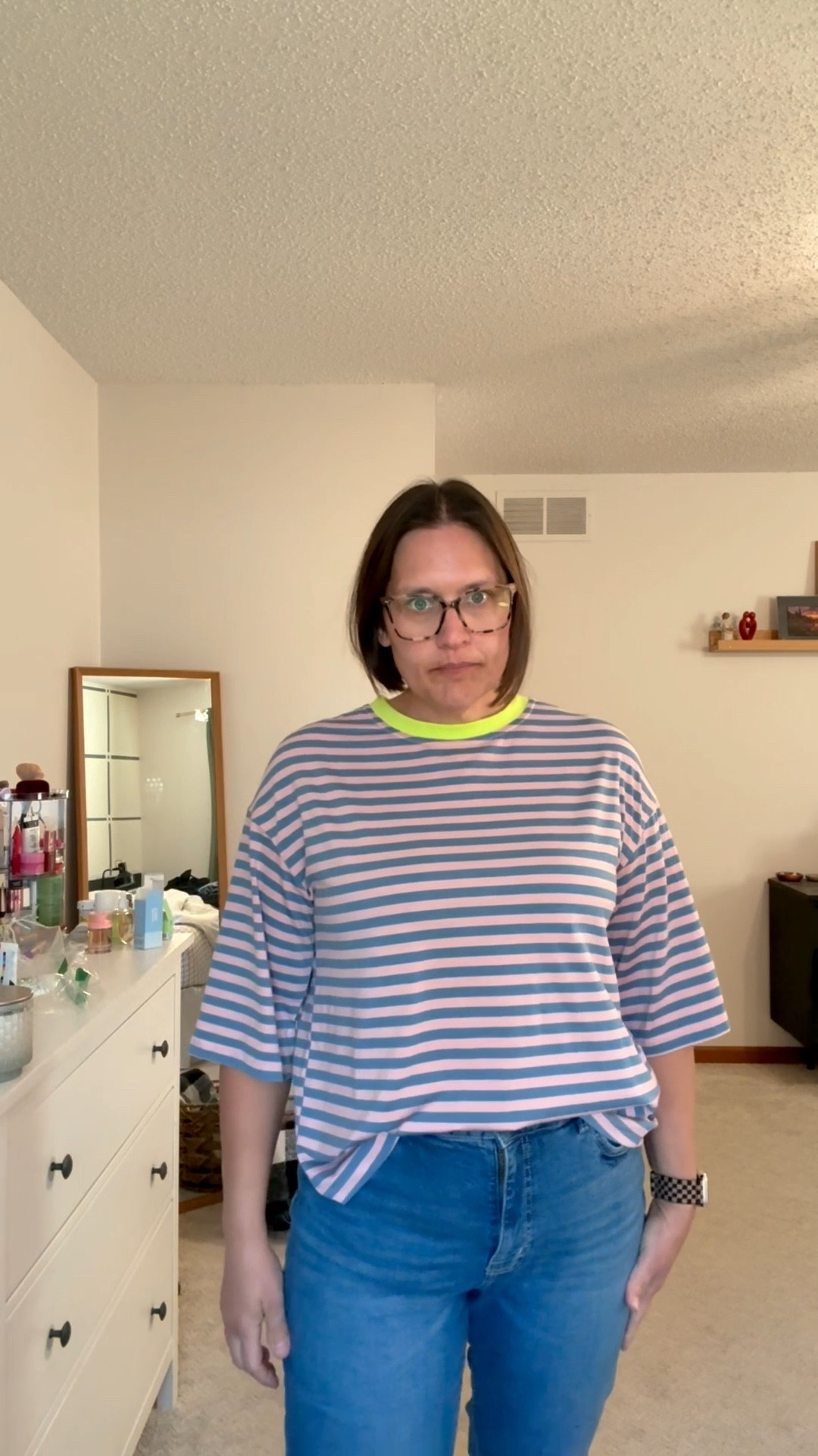 It took a minute, but I finally was able to snag a M and a S in this top. I *think* I'm going to keep the small.... I love the bow detail in the back. What do we think?!

For reference I normally wear a L. This shirt is very oversized!

#LTKMidsize #LTKootd #LTKSeasonal