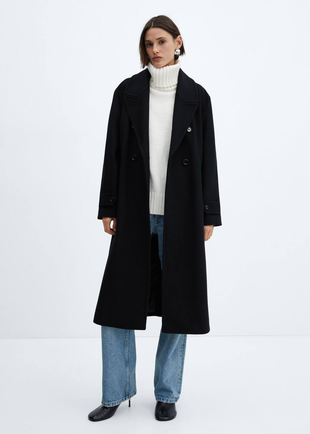 Oversize wool coat | MANGO (US)