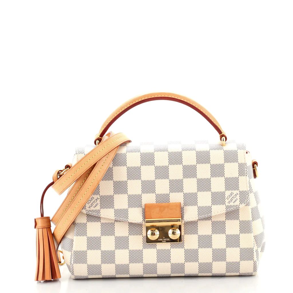 Louis Vuitton Croisette Handbag Damier White 1369345 | Rebag