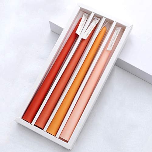 Taper Candles 10'' Colored Candle Sticks Set of 4 | Orange Scented, Natural Soy Wax | Home Decor ... | Amazon (US)