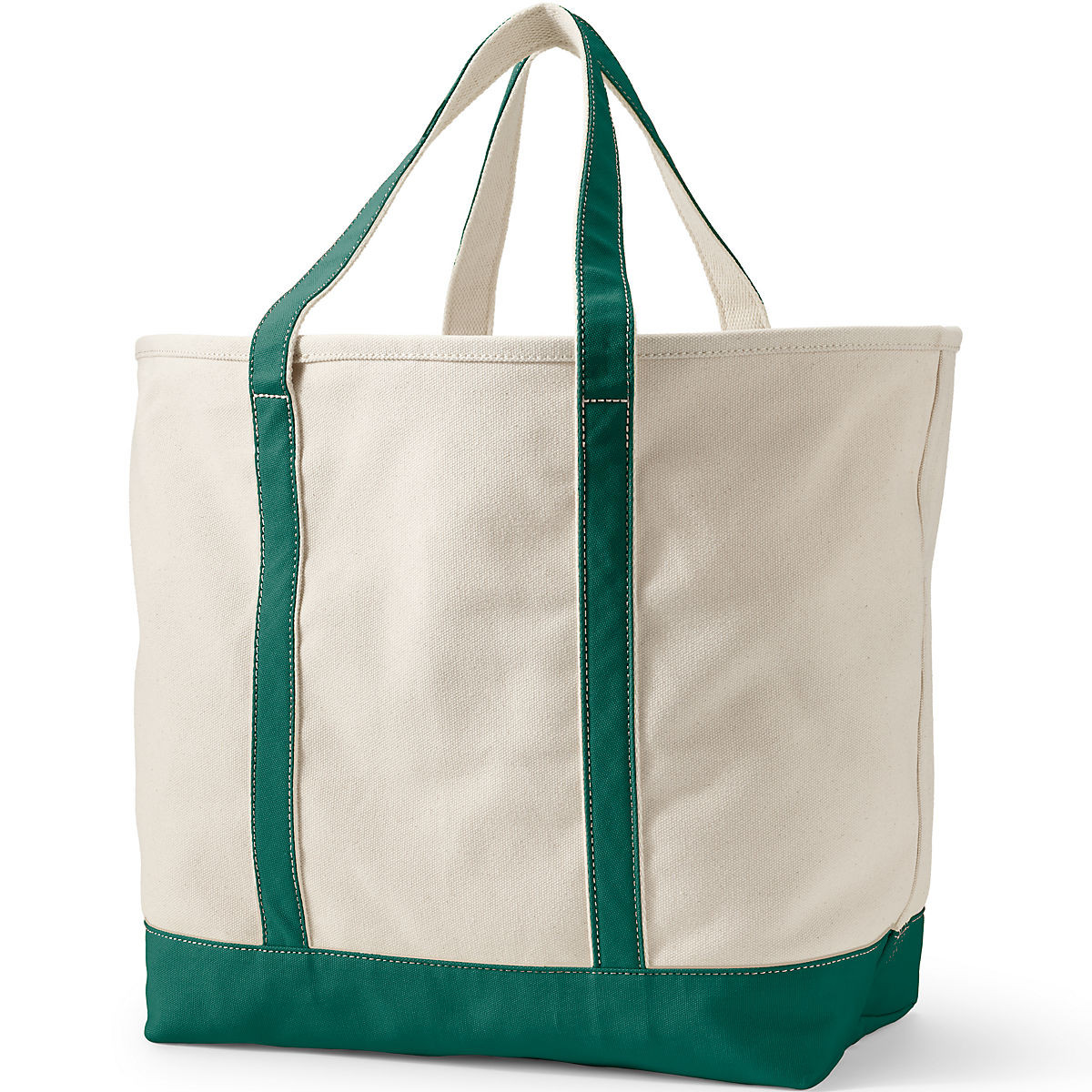 Extra Large Natural 5 Pocket Open Top Canvas Tote Bag | Lands' End (US)