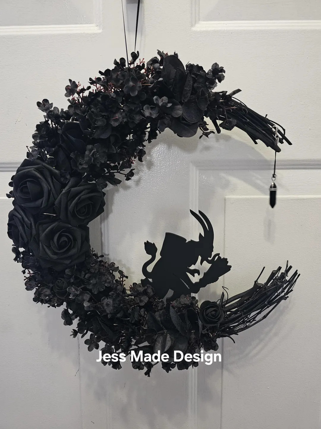 Krampus Christmas Wreath. Creepmas Decor. Spooky Wreath. Creepy Christmas Wall Decor. Gothic Chri... | Etsy (US)