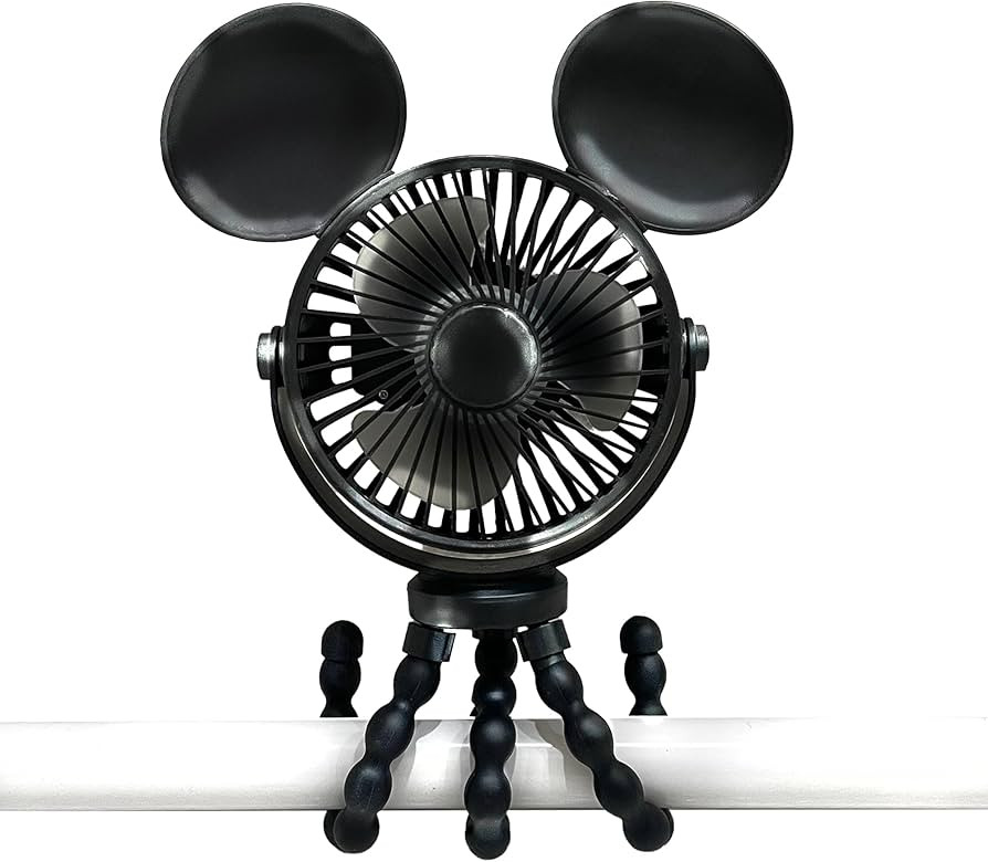 J.L. Childress Disney Baby Mickey Mouse Stroller Fan, Tripod Clip On Fan for Baby & Kids with 3 S... | Amazon (US)