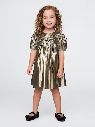 Baby & Toddler Metallic Bow Dress | Gap (US)