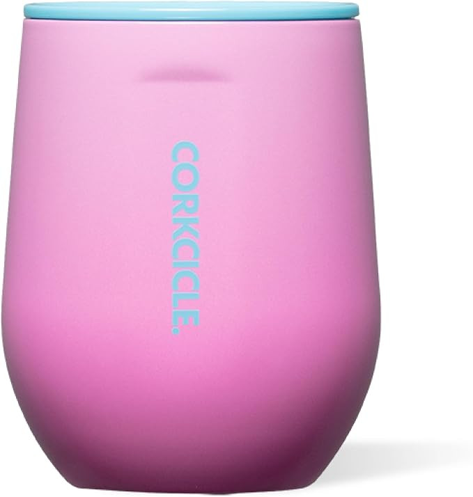 Corkcicle Stemless Wine Tumbler - Keeps Drinks Cold for 6 Hours - Triple-Insulated Stainless Stee... | Amazon (US)