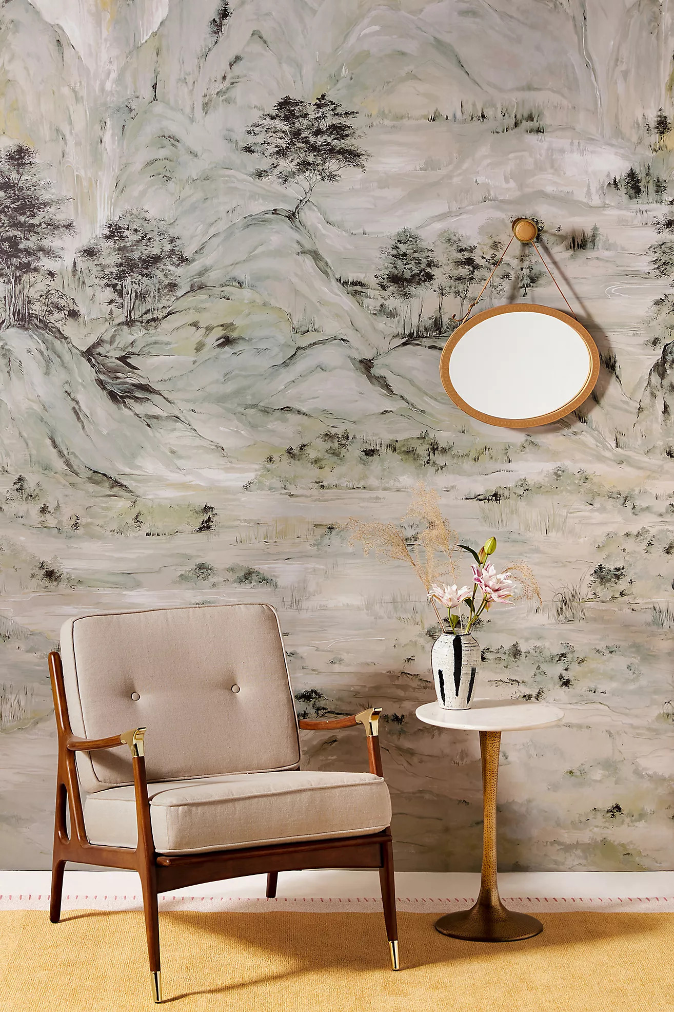Misty Mountain Scenic Mural | Anthropologie (US)