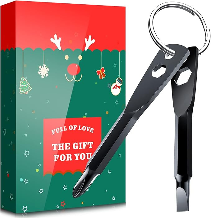 Keychain Screwdriver Tool Gifts for Men, KUSONKEY Christmas Gifts Stocking Stuffers for Men, 4-in... | Amazon (US)