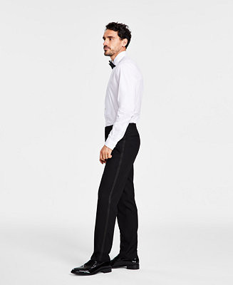 Alfani Men's Slim-Fit Stretch Black Tuxedo Pants, Created for Macy's  - Macy's | Macy's