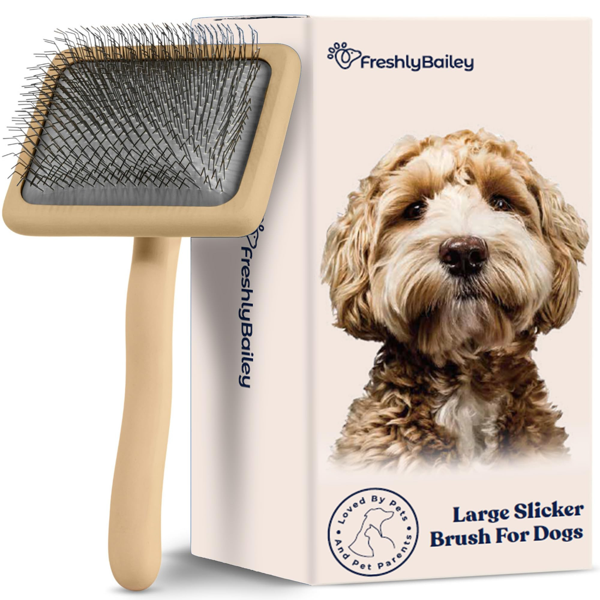 Doodle Slicker Dog Brush - Perfect For Goldendoodle & Poodle Hair Maintenance - Medium to Long Ha... | Amazon (US)