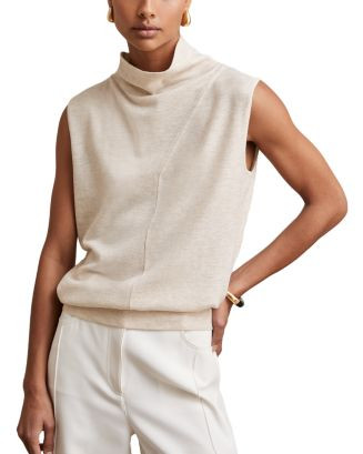 REISS Harper Wool Sleeveless Slouch Neck Top  | Bloomingdale's Women | Bloomingdale's (US)