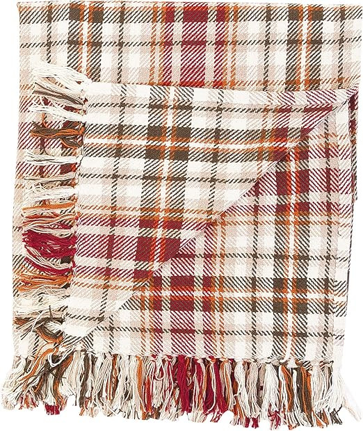 C&F Home Samuel Plaid Fall Autumn Harvest Football Tailgate Throw Blanket with Fringe Tassels, Co... | Amazon (US)