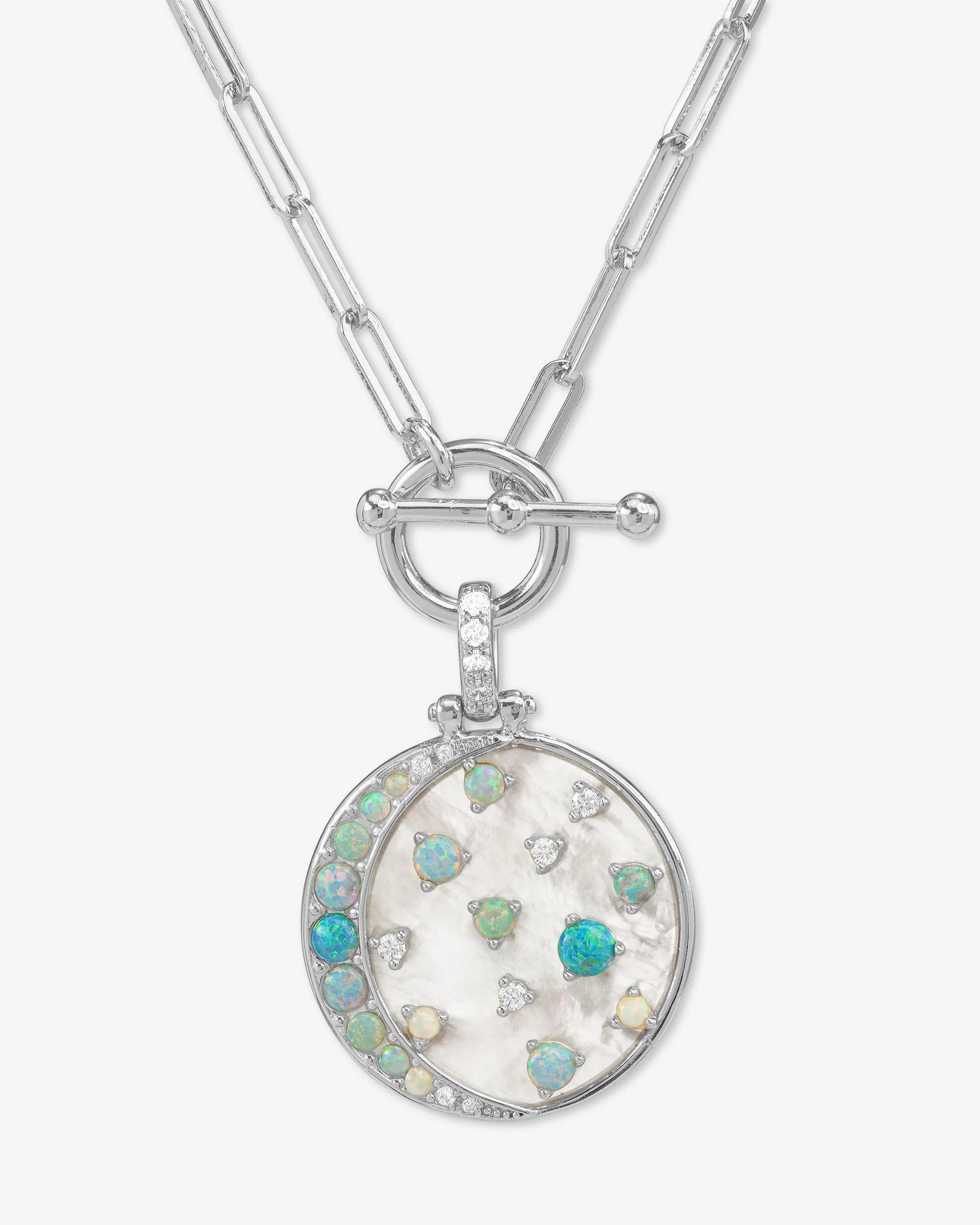 Sweet Dreams Samantha Chain Necklace - Silver|Blue Opal Ombré | Melinda Maria Jewelry
