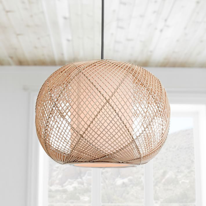 Natural Woven Pendant | Pottery Barn Teen