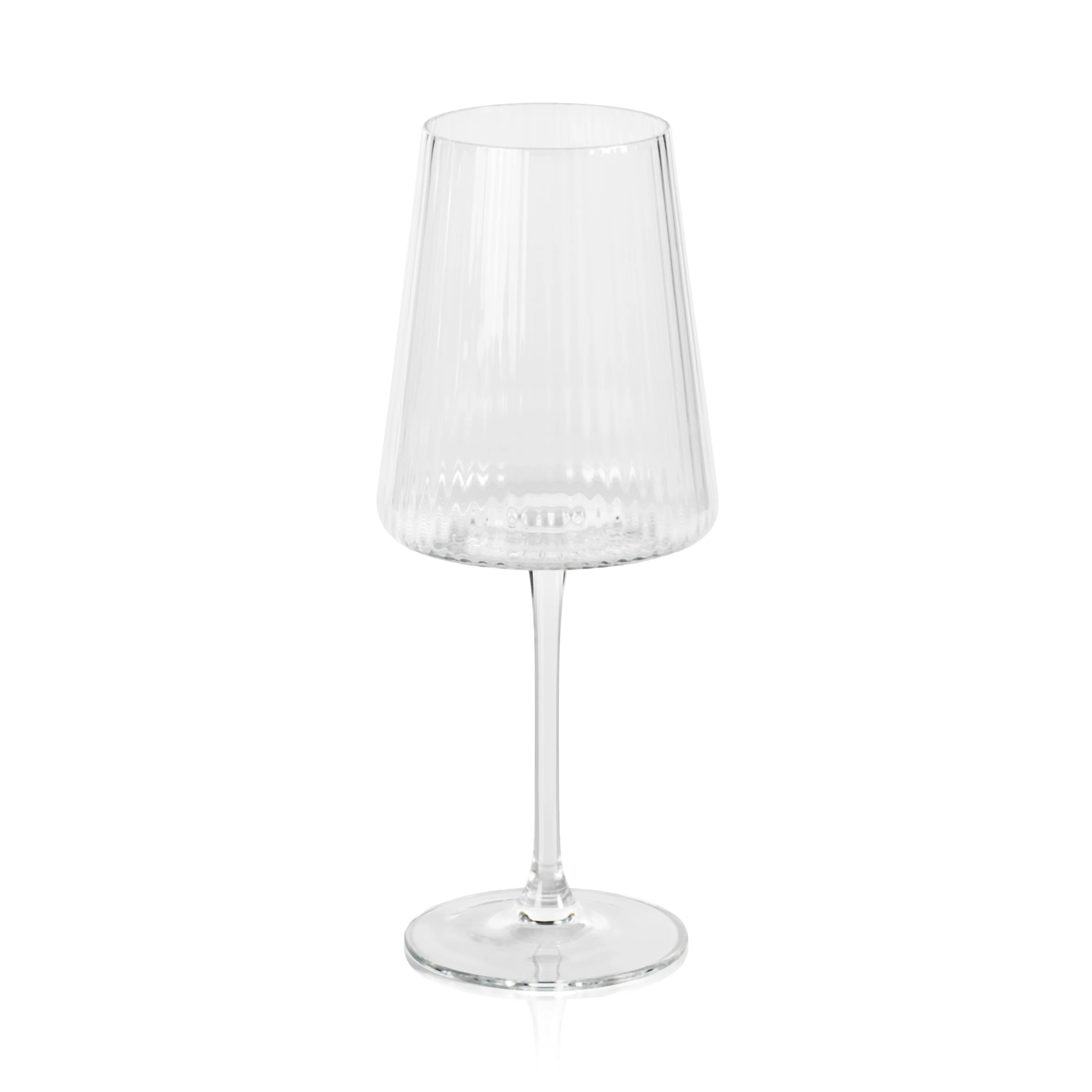 Claro Fluted Textured Wine Glasses (Set of 4) | Wayfair North America