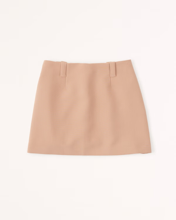 Clean Tailored Skort | Abercrombie & Fitch (US)