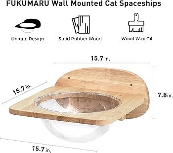 FUKUMARU Cat Wall Furniture Set, Transparent Capsule Cat Wall Shelves with 2 PCS Pedals - Premium... | Amazon (US)