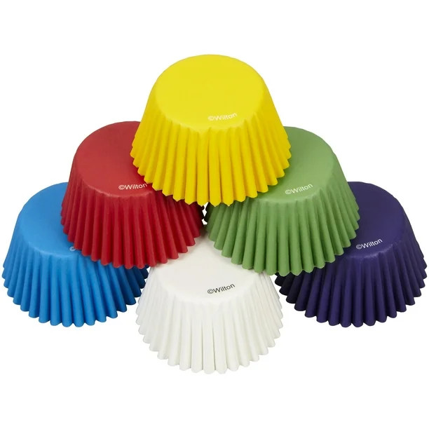 Wilton Bold Tones Mini Cupcake Liners, 150-Count | Walmart (US)