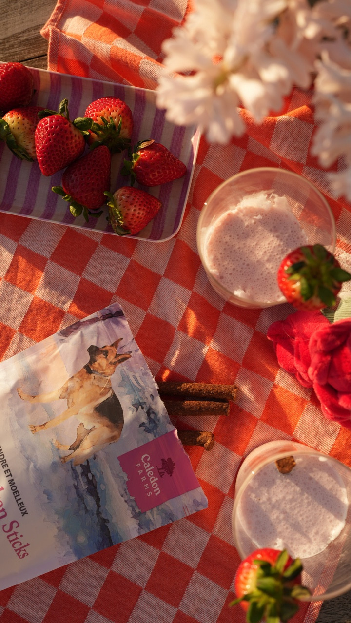🍓🥥 strawberry coconut smoothie✨
• Cocojune yogurt 
• Caledon Farm chicken treat
• Beast Health cordless blender 

#LTKValentine #LTKfoodie #LTKdayinmylife