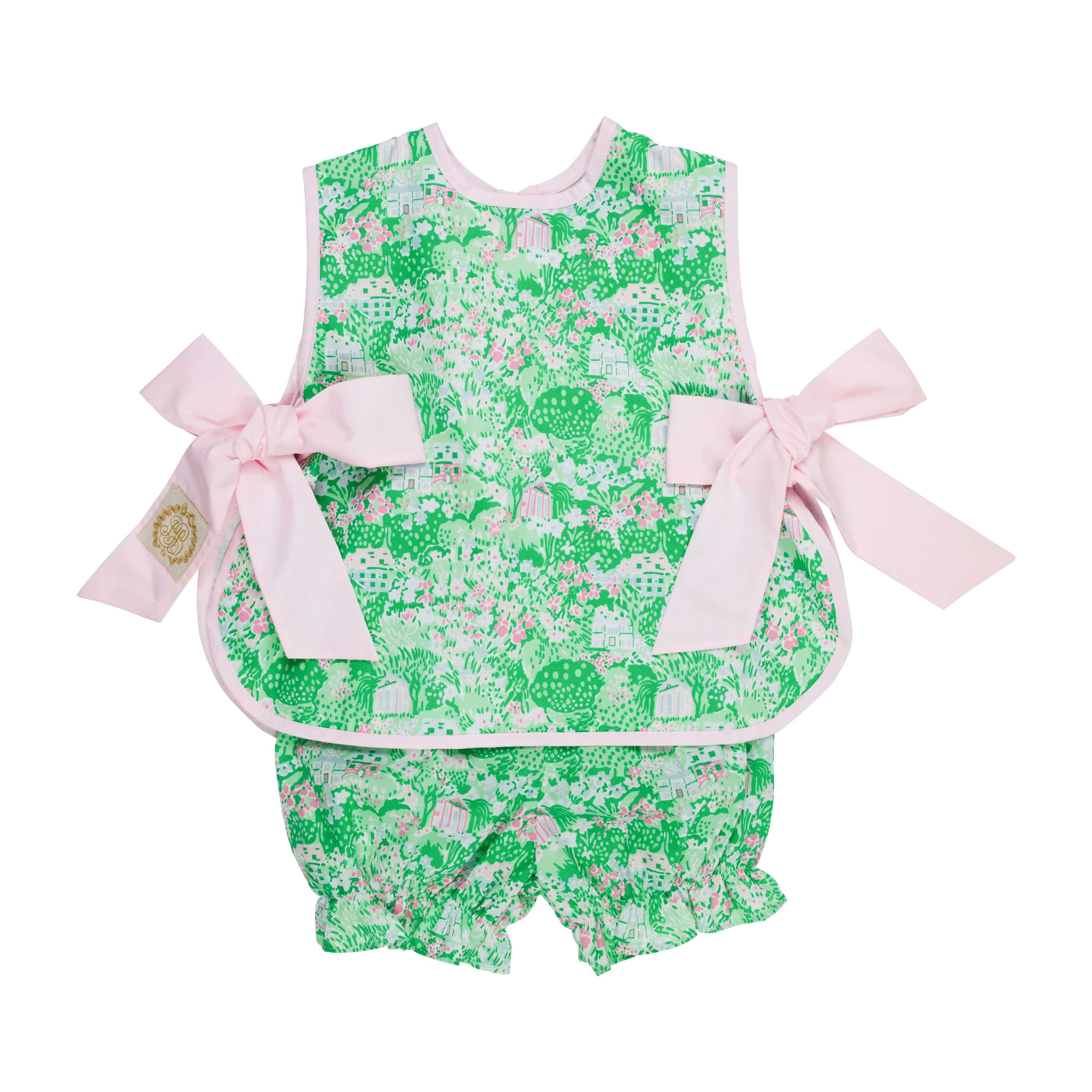 talbott side tie in belmont blooms with palm beach pink | Ellifox