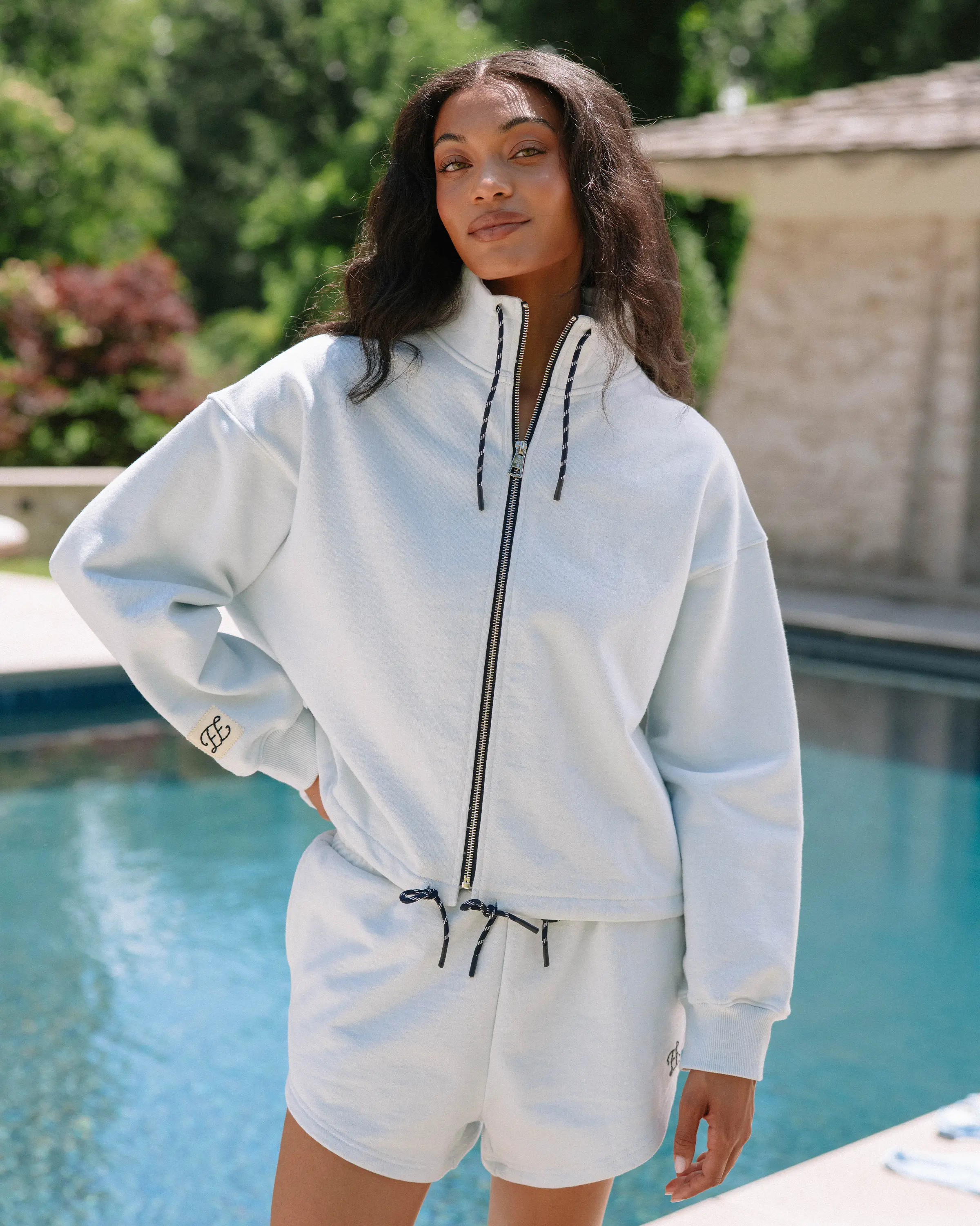 Paracord Funnel Neck Zip Up in Bubble | Eleven Eleven