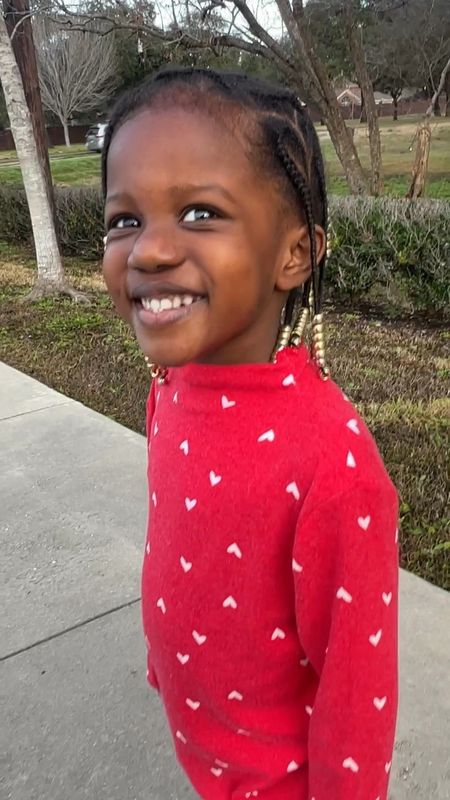 Red long sleeve shirt with white hearts for Valentine’s Day  

#LTKkids #LTKfamily #LTKVideo