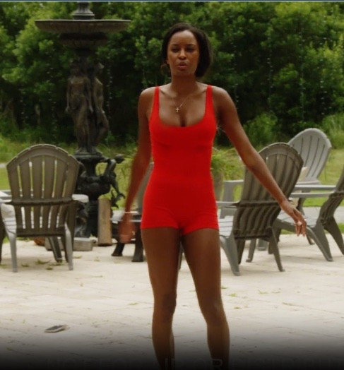 Red Free People onesie from SH episode! 

summer house l outfit inspo l onesie l free people 