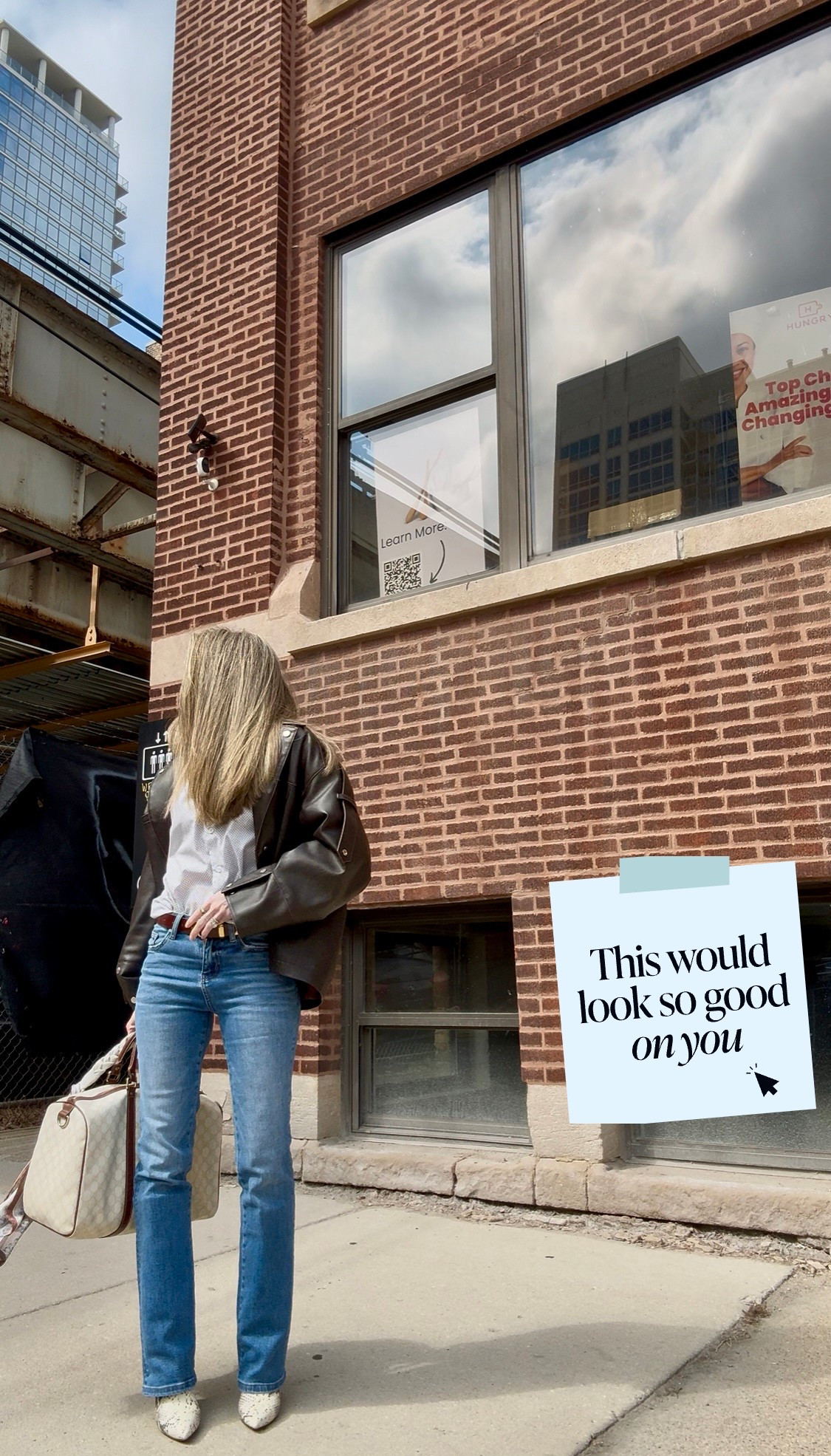 Denim and moto spring outfit! Vintage moto 15% off with code HIZIBA15
Also available in petite , wearing xs 

#LTKSaleAlert #LTKPetite #LTKStyleTip