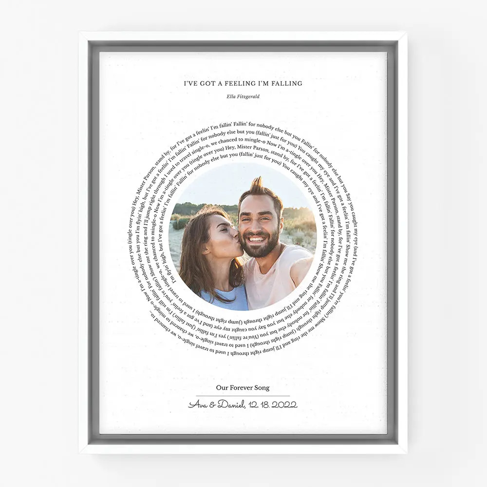 Our Special Song with Picture Custom Canvas | Lime & Lou (US)