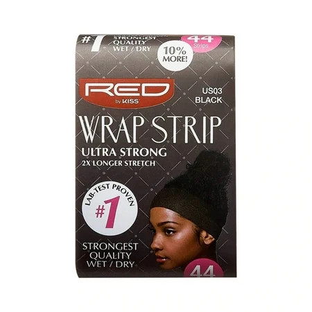 KISS - RED WRAP STRIPS BLACK 2.5' 40 PCS (1 Strip) | Walmart (US)