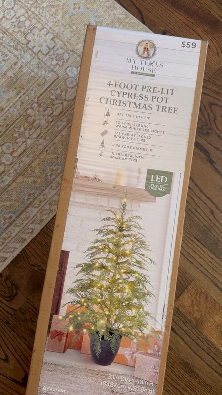 My Texas house pre-lit potted Christmas tree! So affordable & perfecr to pop into a planter or basket you have! 

#LTKHoliday #LTKSeasonal #LTKfindsunder100