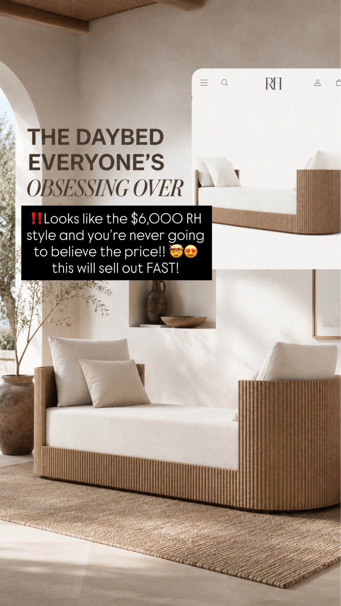 RH Inspired Daybed

#LTKSeasonal #LTKHome #LTKdayinmylife