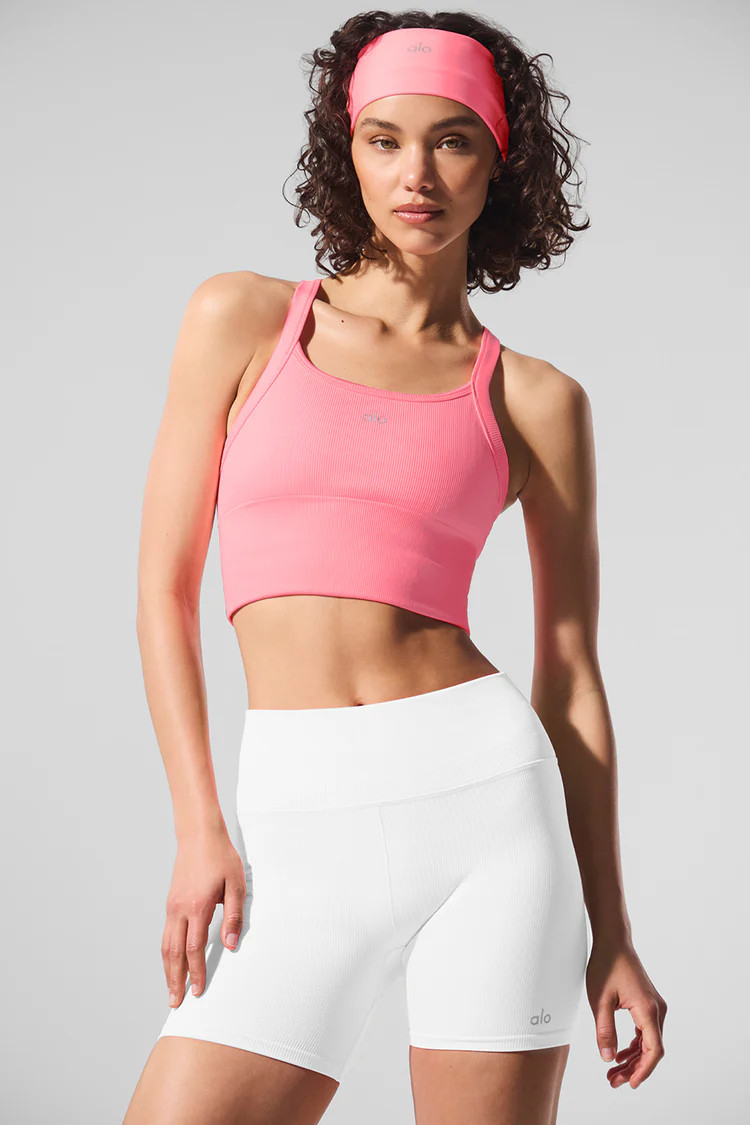 Seamless Ribbed Favorite Bra Tank | Alo Yoga (US)