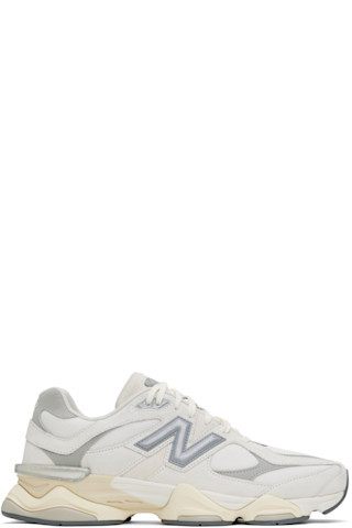 Off-White & Gray 9060 Sneakers | SSENSE