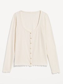 Button-Down Pointelle Top | Old Navy (US)