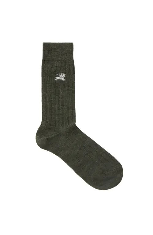 burberry Wool Blend Socks in Green at Nordstrom, Size Medium | Nordstrom