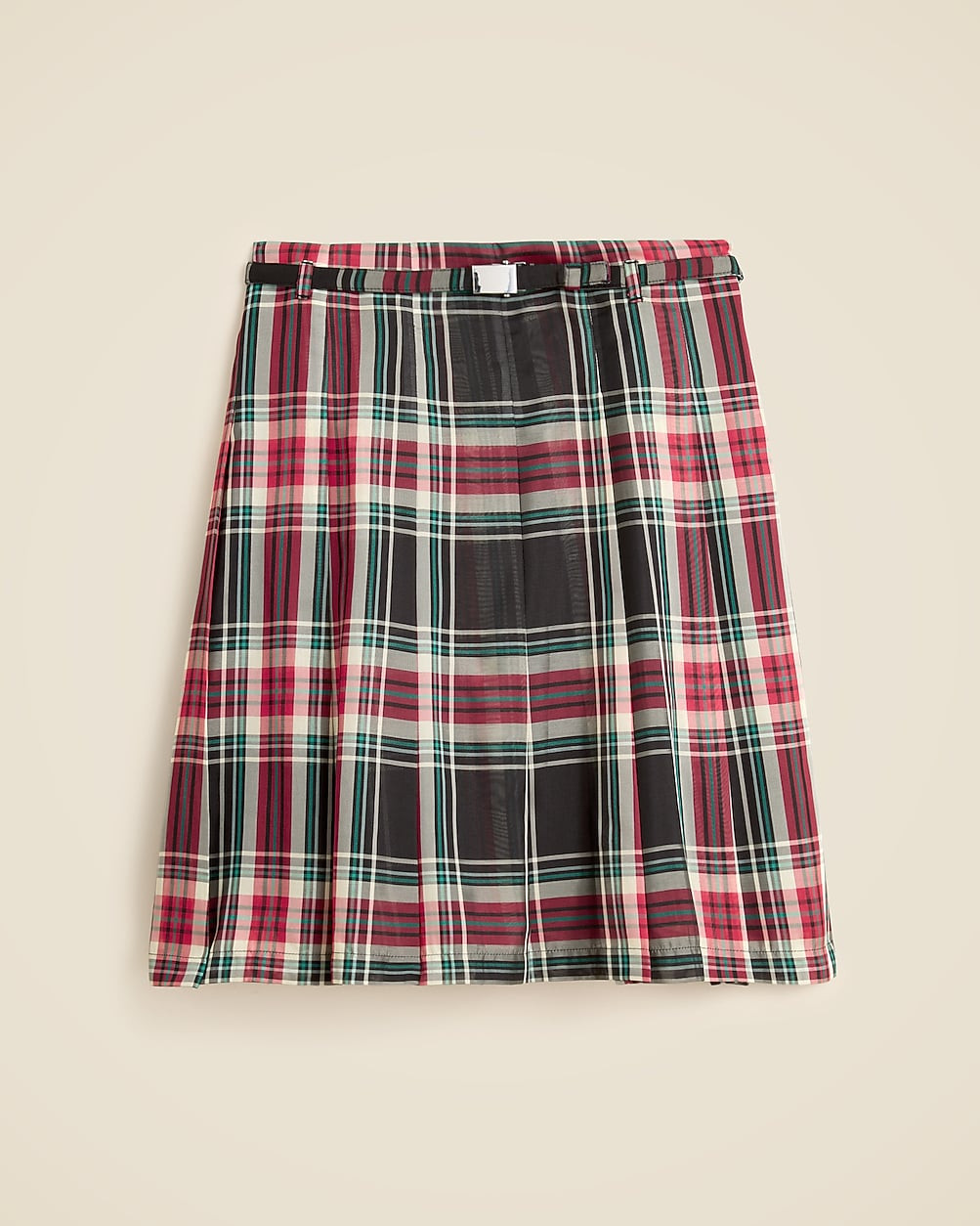 Pleated prep skirt in Stewart tartan | J. Crew US