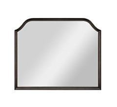 MCS Master & Co. 36x30 Mirror with Gray Woodgrain Solid Wood Frame, Arched Wall Hanging Large Mir... | Amazon (US)