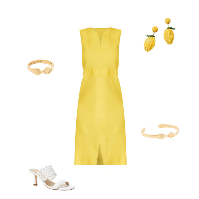 Lemon Straw Drop Earrings | Ann Taylor (US)