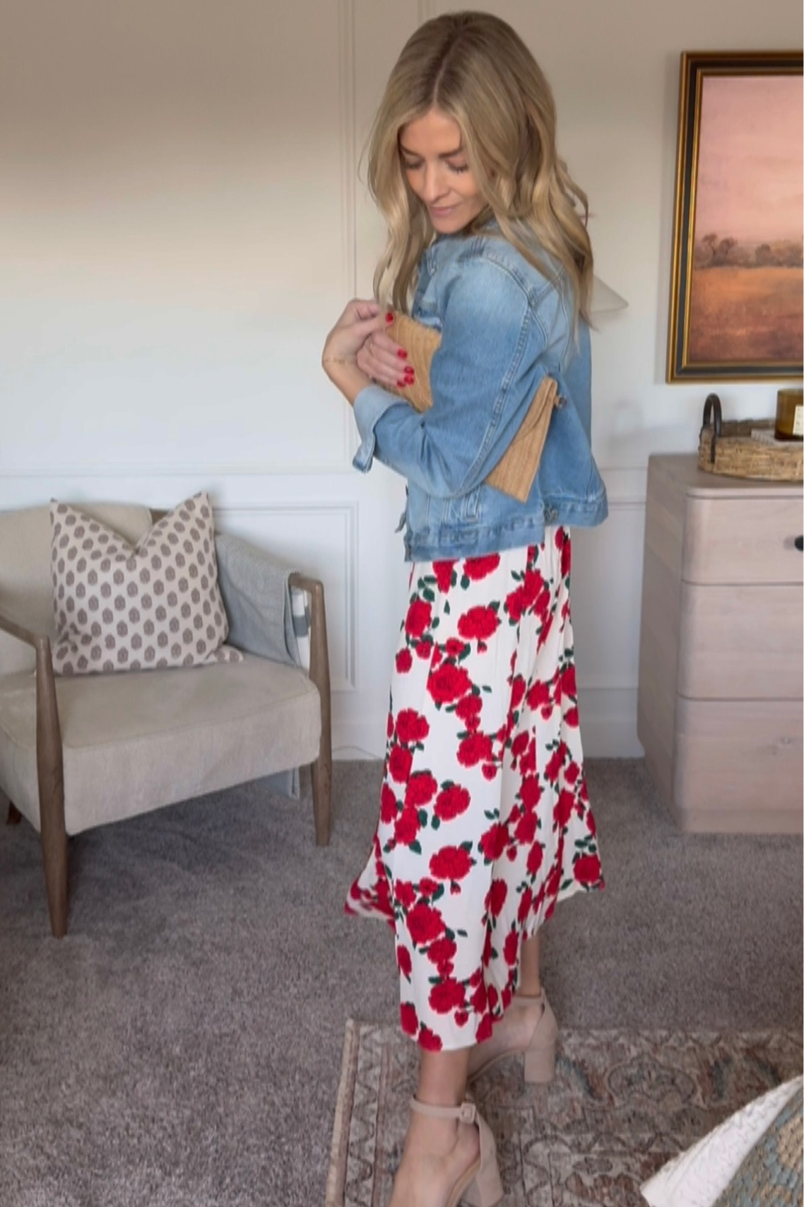 The prettiest dress for spring or vacation! I’m pairing it with a denim jacket and this cute Amazon clutch.

#LTKSeasonal #LTKstyletip #LTKSpringSale