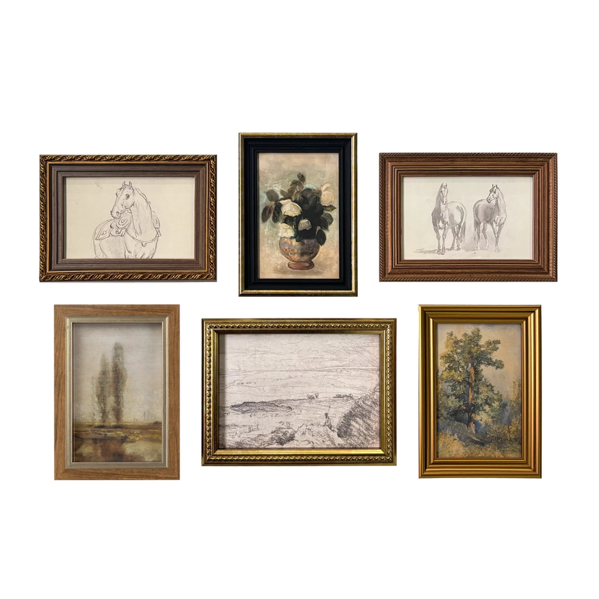 Belle Maison 6-Piece Rectangles Framed Art Set | Kohl's