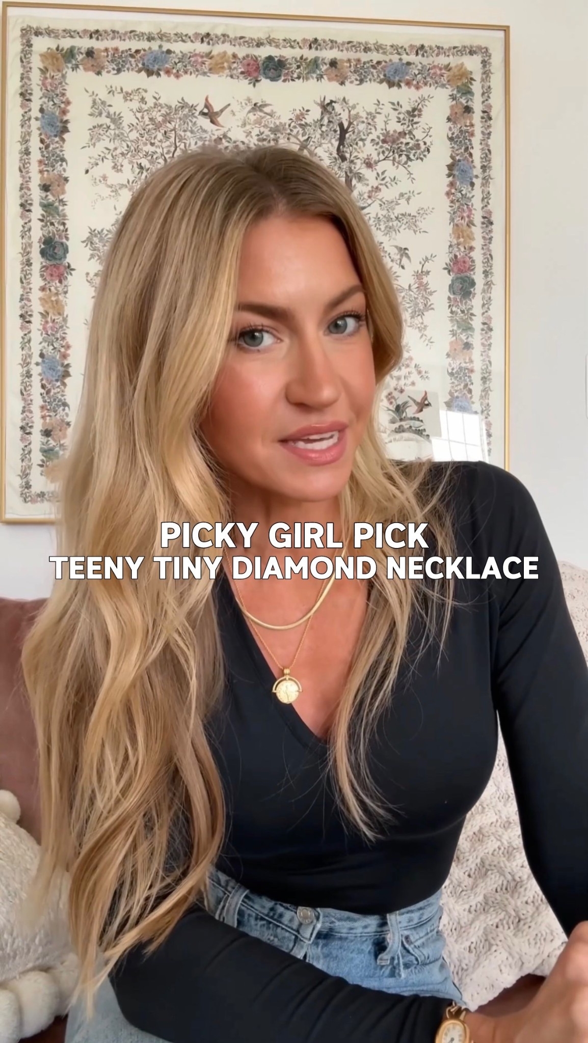 The perfect tiny diamond necklace for a picky girl! 
Bodysuit: runs TTS, wearing size small. Currently on sale. 
Denim: run slightly small, I rec sizing up one size. 

#LTKdayinmylife #LTKootd #LTKSeasonal